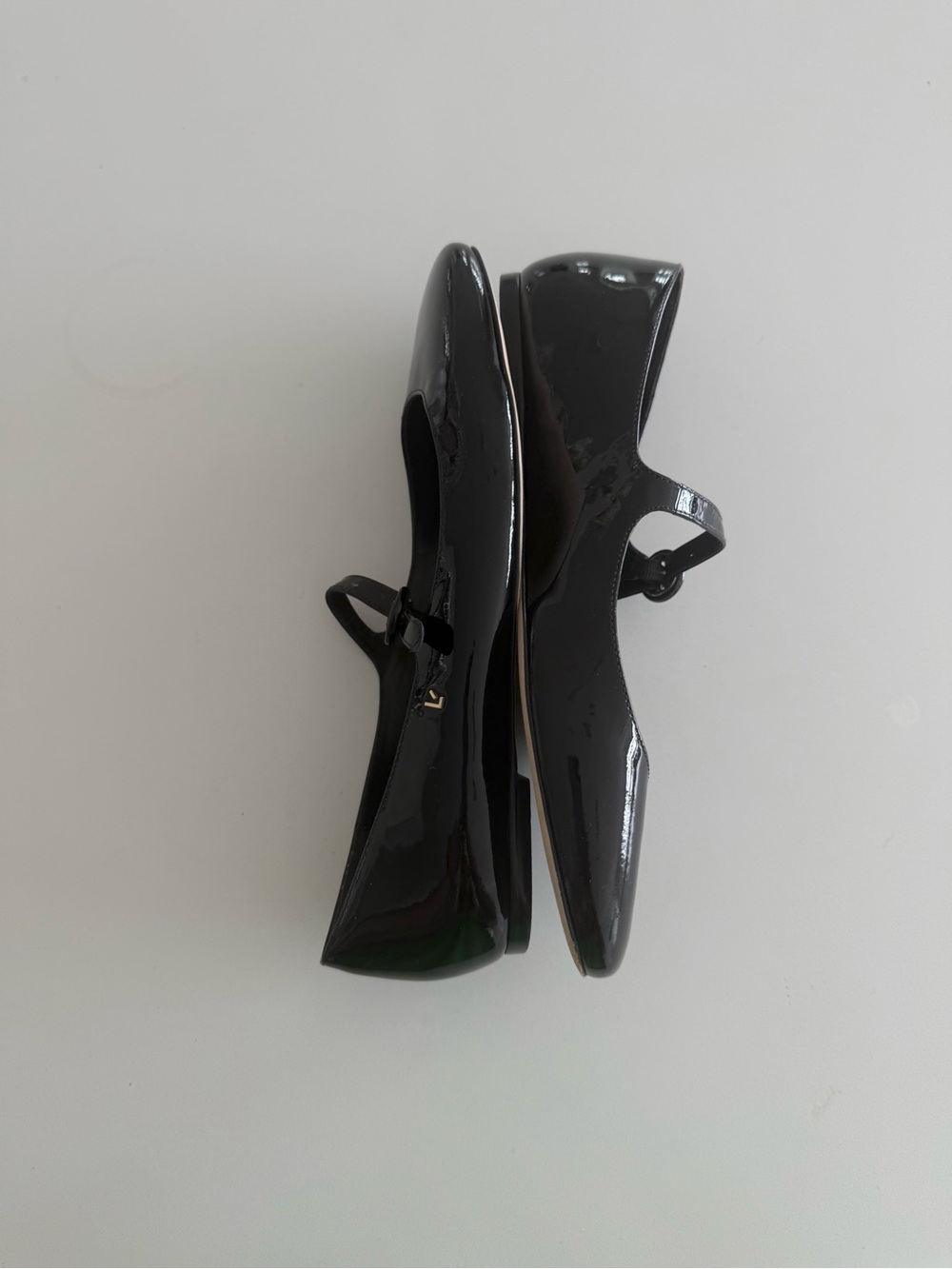 Larroudé Blair Ballet Flats Mary Jane – Black Patent – Size 10 - Picture 8 of 10